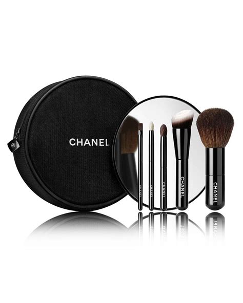 chanel make up mini|chanel mini makeup brush set.